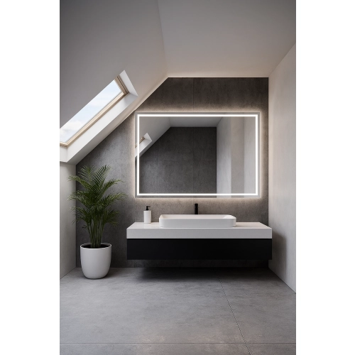 Lustro prostokątne z podświetleniem - EMI LED